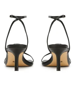 Avi Black Nappa Heels