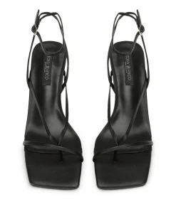 Avi Black Nappa Heels