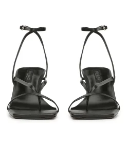 Avi Black Nappa Heels