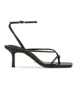 Avi Black Nappa Heels