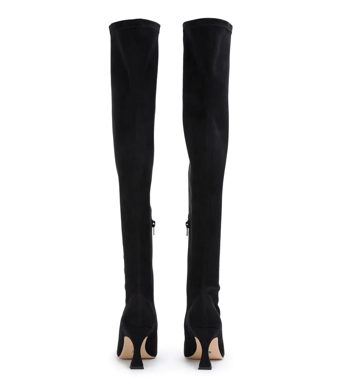 Fancy Black Stretch Suede