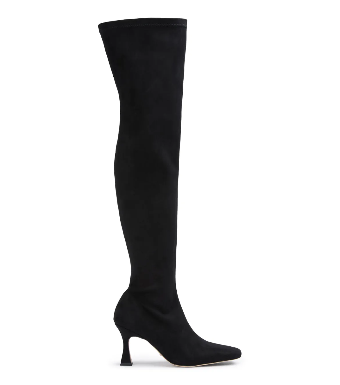 Fancy Black Stretch Suede