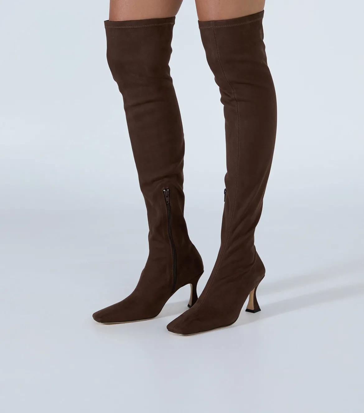 Fancy Choc Stretch Suede