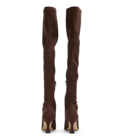 Fancy Choc Stretch Suede