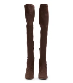 Fancy Choc Stretch Suede