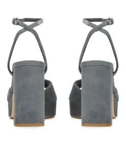 Freya Steel Suede
