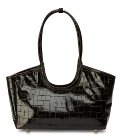 Kiki Burgundy Croc Shine