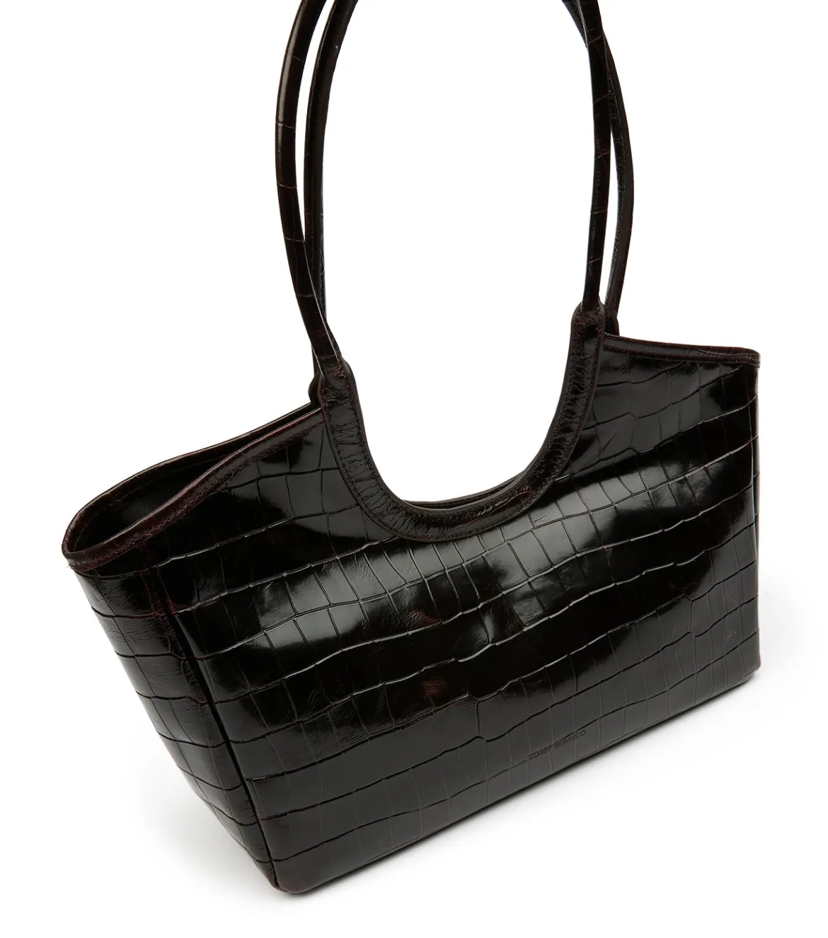 Kiki Burgundy Croc Shine