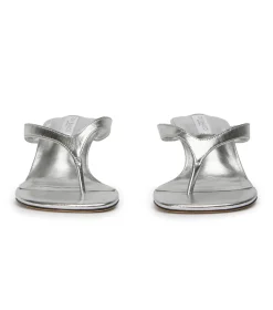 Krista Silver Nappa Metallic