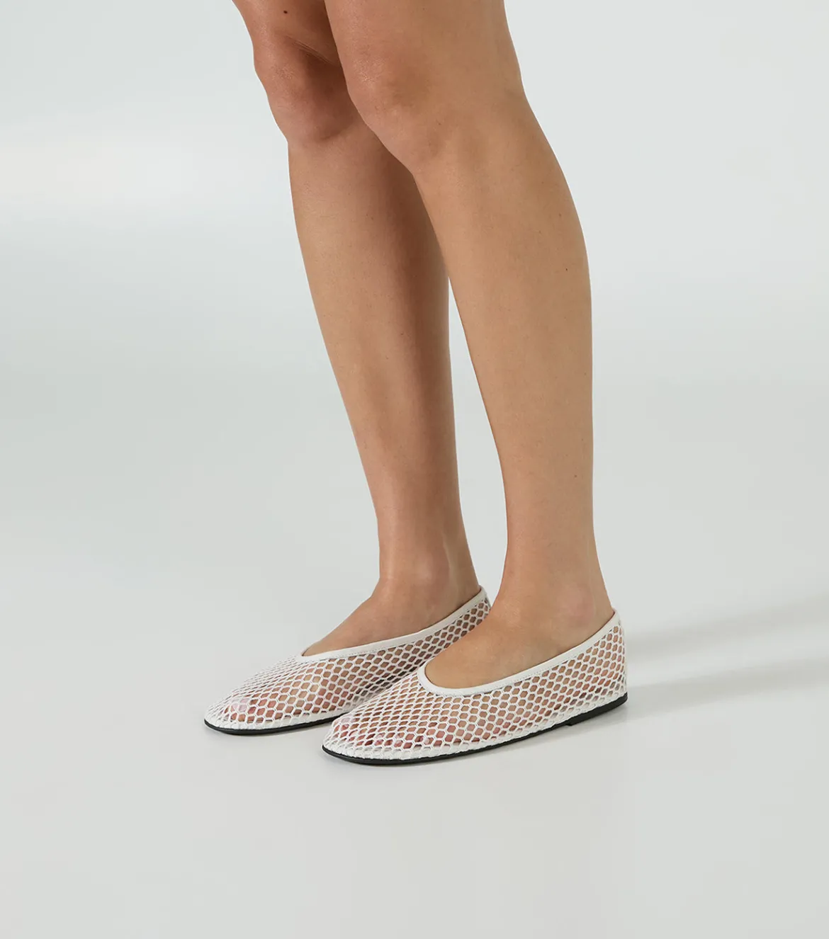 Mazey White Mesh
