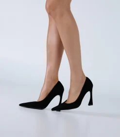 Swish Black Suede