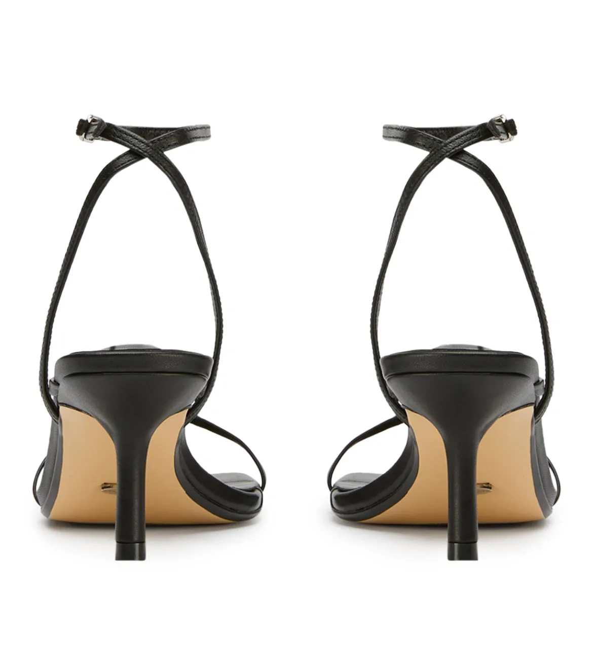 Avi Black Nappa Heels
